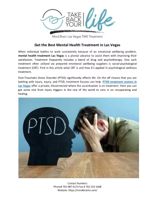 PTSD treatment centers in Las Vegas