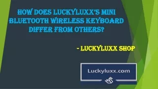 how does luckyluxx s mini bluetooth wireless
