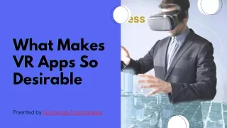 what makes what makes what makes vr apps