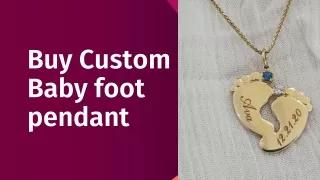 Buy Custom Baby foot pendant