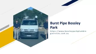 burst pipe bossley park