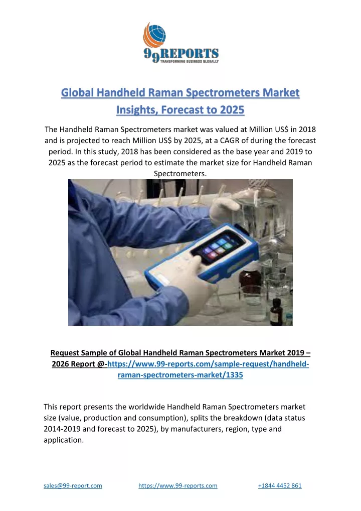 global handheld raman spectrometers market