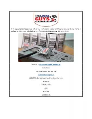 thelocalguystestandtag com au offers
