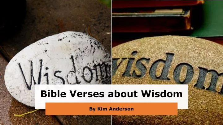 bible verses about wisdom