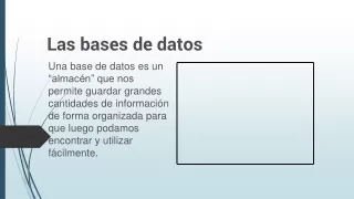 las bases de datos