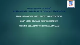 universidad yacamb herramientas web para
