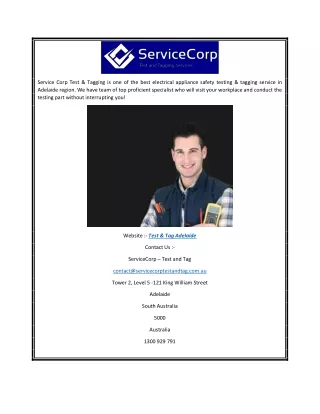 service corp test tagging is one of the best