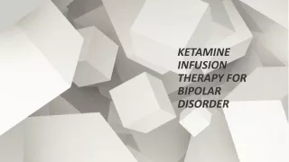 Ketamine Infusion Therapy for Bipolar Disorder