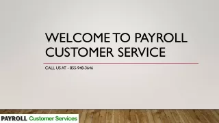 welcome to payroll customer service