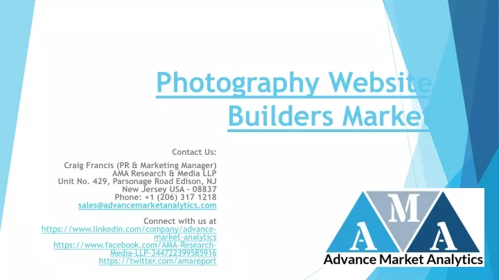 photography website builders market