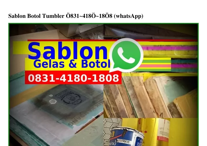 sablon botol tumbler 831 418 18 8 whatsapp