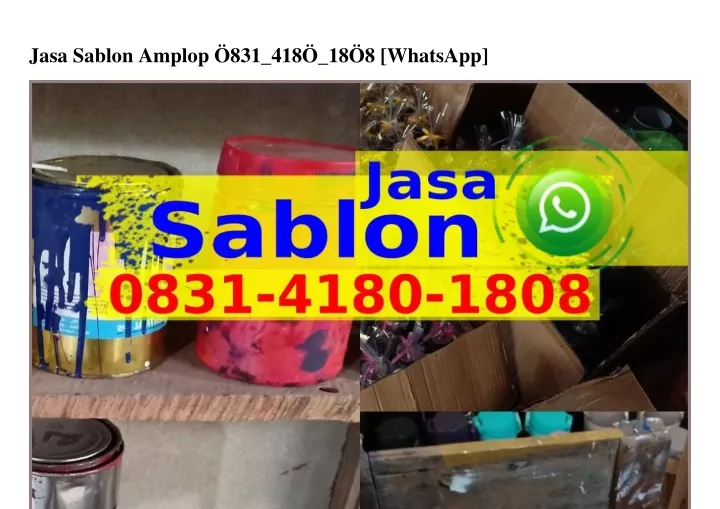 jasa sablon amplop 831 418 18 8 whatsapp
