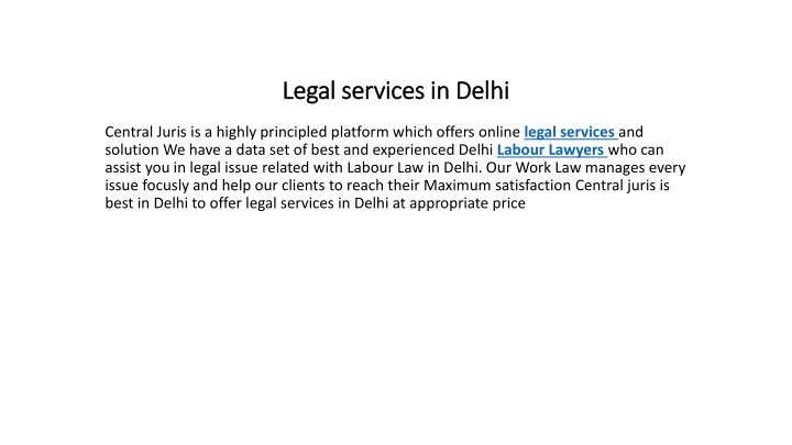 legal services in delhi