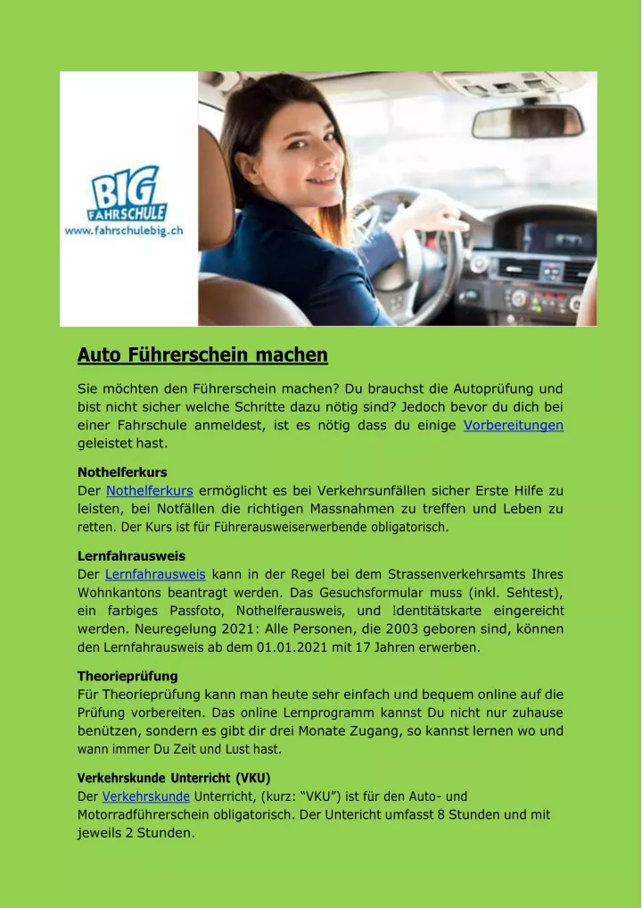 auto f hrerschein machen