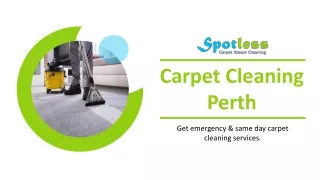 Carpet Cleaning Perth - Spotless Carpet Steam Cleaning