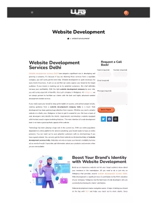 website development services delhi