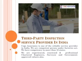 third party inspection service provider in india