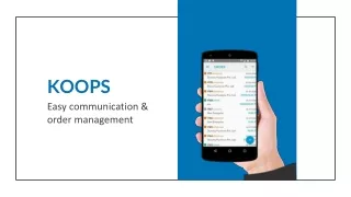 KOOPS - Distributor Management System