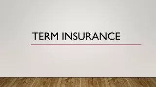 term insurance