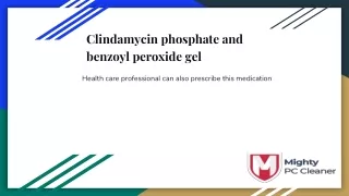 clindamycin phosphate and benzoyl peroxide gel