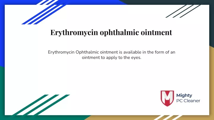 erythromycin ophthalmic ointment