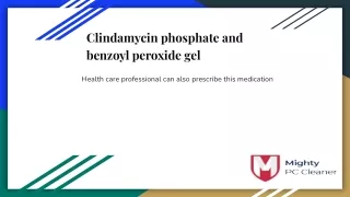 clindamycin phosphate and benzoyl peroxide gel