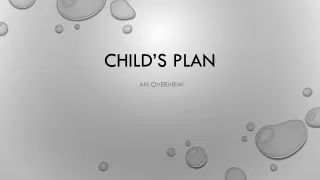 child s plan