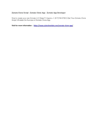 zomato clone script zomato clone app zomato