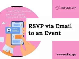 RSVP via Email to an Event.| Replied App