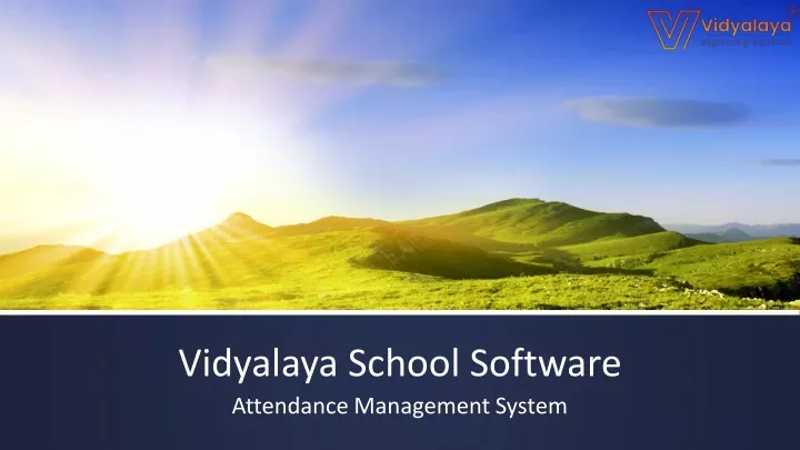 vidyalaya school software attendance management