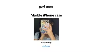 Marble iPhone case