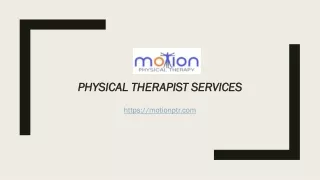 Physical Therapist Services