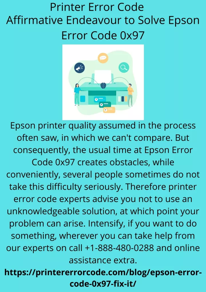 printer error code affirmative endeavour to solve