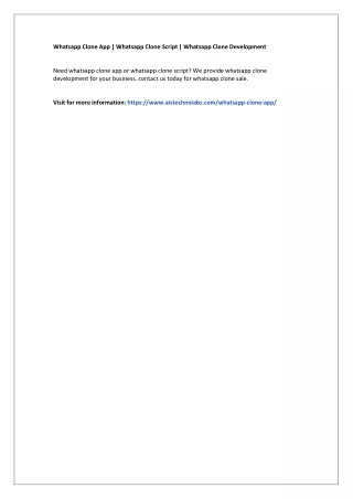 whatsapp clone app whatsapp clone script whatsapp