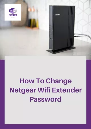 Netgear Extender WiFi Password Change