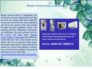 bluestar service center in vijayawada