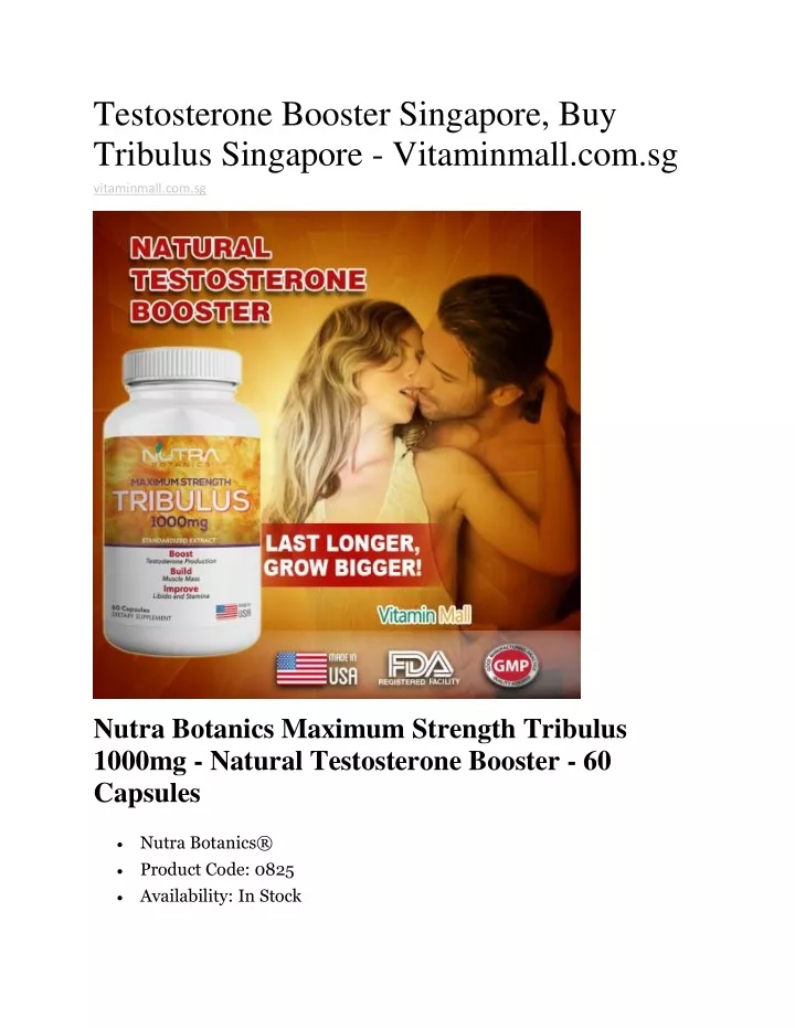 testosterone booster singapore buy tribulus