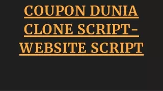 coupon dunia clone script website script