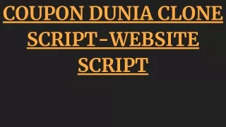 coupon dunia clone script website script