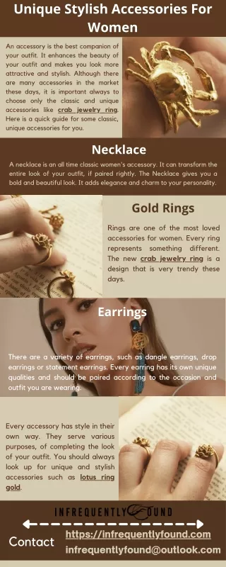 Unique Stylish Accessories For Women