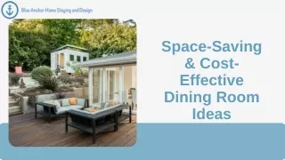 Space-Saving & Cost-Effective Dining Room Ideas