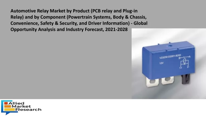 automotive relay market by product pcb relay