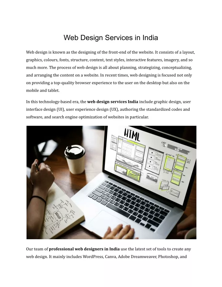 web design services in india