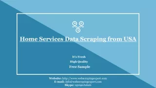 home services data scraping from usa