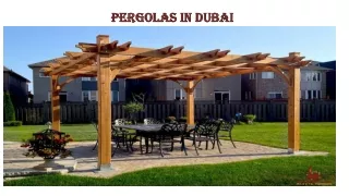 Pergolas in Dubai