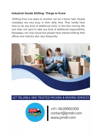 Nearby packers and movers
