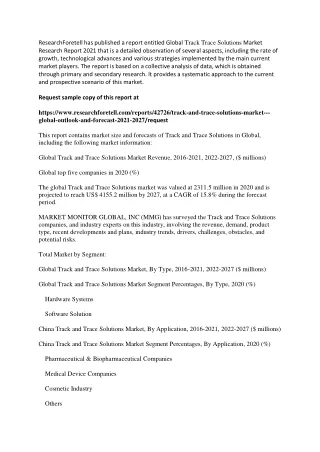researchforetell has published a report entitled