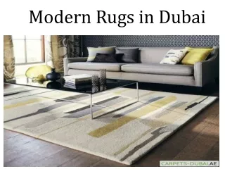 Modern Rugs in Dubai