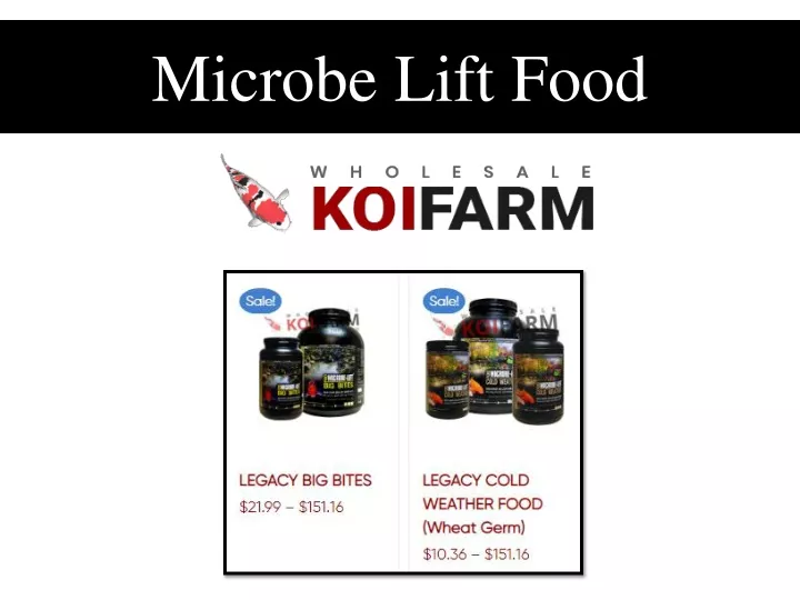 microbe lift food