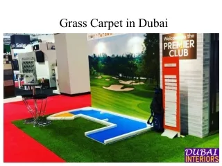 Grass Carpet in Dubai